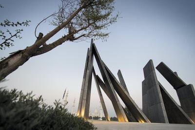 The monument had to work with the grandeur of the mosque.