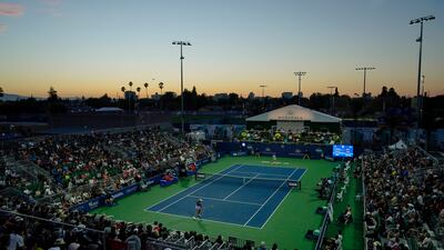 Fans watch the match between Ons Jabeur and Madison Keys. AP