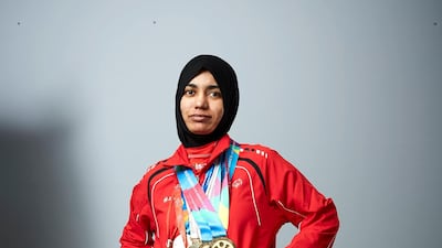 Emirati sprinter and gold medalist Hamda Al Hosani has won 15 medals in Special Olympic games and will represent the UAE in the Mena games next month.