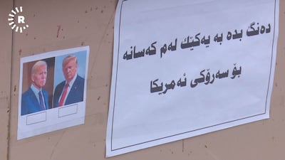 “Mokhtar Noori, a Kurdish man from Halabja, Iraq, set up a ballot box for the US elections. Sixty-two people voted within two hours – with the two candidates, Donald Trump and Joe Biden receiving an equal amount of votes.” Courtesy: Rudaw
