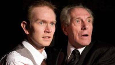 David Seddon as the actor and James Clarkson as Arthur Kipps in The Woman in Black.