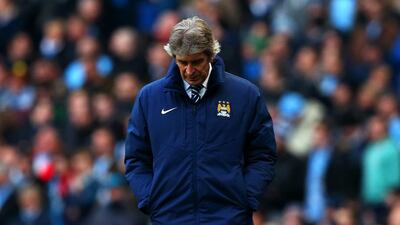 Manuel Pellegrini, manager of Manchester City. Getty Images