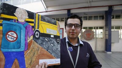 Yazan Zamel, a young student from Abu Dhabi International School, set up an anti-bullying campaign after he was the victim of bullying himself. Ravindranath K / The National