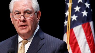 US Secretary of State Rex Tillerson. AP Photo