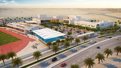 An artist’s impression of the proposed Swiss International Boarding School. It will be located in Al Jaddaf along Dubai Creek. Courtesy Swiss International Scientific School