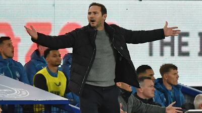 Everton manager Frank Lampard. AFP