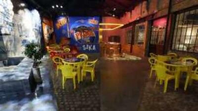 The Double Club installation by the artist Carsten Höller is a restaurant, dance club and gallery space.