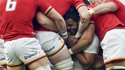 Rugby players in a scrum during the England v Wales RBS Six Nations Championship 2016 at the Twickenham Stadium in London. Toby Melville / Reuters