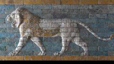 Lion Relief, 6th century BC glazed brick panel, in the Louvre in Paris: soon artworks such as this will be on display on Saadiyat Island.
