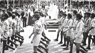 The country’s inaugural National Day featured parades and visits by foreign dignitaries.