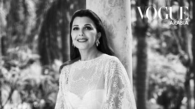Majida El Roumi appears on the June cover of 'Vogue Arabia'. Courtesy Vogue Arabia
