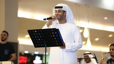 Fayez Al Saeed dazzled the crowds with a one-hour performance, mixing modern music with Khaleeji rhythms. Courtesy Majid Al Futtaim