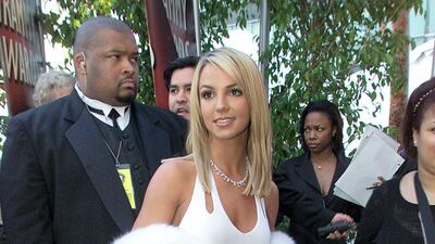 2000: Britney Spears goes for all-out glamour in Randolph Duke and Oscar de la Renta at the Grammy Awards in 2000. AFP