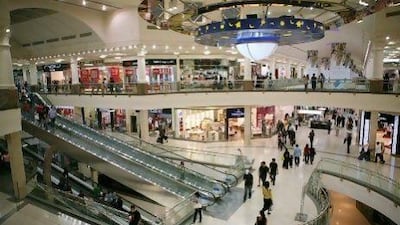 Shoppers in the Deira City Centre shopping mall in Dubai. Amy Leang / The National