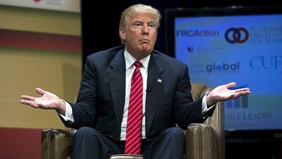 Organisers decided to find a new location after Donald Trump's controversial remarks, although a new venue could not be agreed. Daniel Acker / Bloomberg