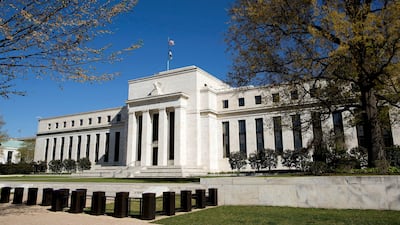 The US Federal Reserve building in Washington. US policymakers are questioning whether the current interest rates are sufficient to curb inflation. Reuters