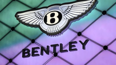 Bentley in lights. Chris Whiteoak / The National
