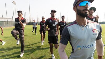 Players attend a Desert Vipers training session at Jebel Ali Shooting Club.