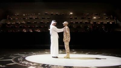 The lavish production paid homage to those serving their country. National Day show