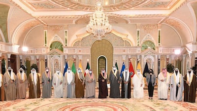 Kuwait's Emir Nawaf Al Sabah receives the members of the new government. Kuna