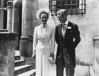 Edward VIII abdicated to marry Wallis Simpson at the Chateau de Conde, France. Getty Images