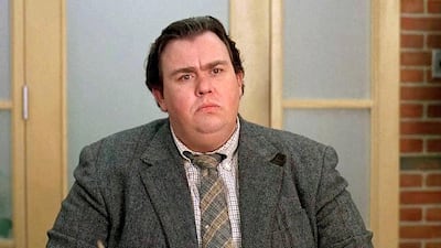 The Canadian comedy actor John Candy had only a few scenes left to shoot on the western comedy Wagon's East and was on location in Durango, Mexico when he died suddenly at the age of 43. The actor was reportedly digitally inserted in scenes to complete the film, which was a flop at the box office. Courtesy Universal Pictures