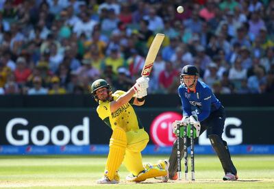 Australia opener Aaron Finch scored a brilliant, match-winning hundred against England at the 2015 World Cup in Melbourne. Quinn Rooney / Getty Images