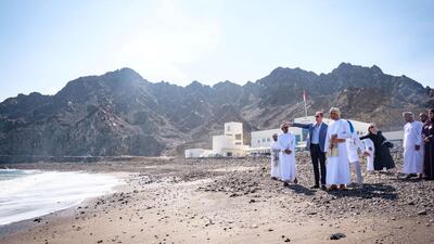 The Duke of Cambridge joined a group of local fishermen alongside traditional fishing skiffs on the beach to hear about how they fish, the challenges to sustainability, and actions being taken to conserve Oman’s marine environment. Twitter/ @KensingtonRoyal