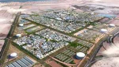 An artist's impression of Masdar City, which will be the location for the Irena headquarters.