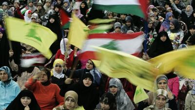 Hizbollah supporters in southern Lebanon. (Hussein Malla / AP)