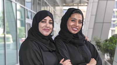 Sakeena Mohamed Al Hashmi, acting charge nurse and Houria Ali Al Naqbi, hospital coordinator. Victor Besa / The National