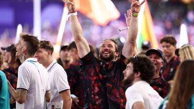 Canada's athletes celebrate. AFP