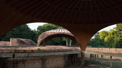 The architects used the Catalan vault technique to build soaring domes. Photo by India Stoughton
