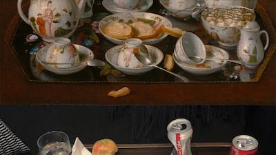 Not quite the same spread, but the attempt is there. This Twitter user forgoes tea and opts for soda instead as they modernise this still life. Via @GettyMuseum / Twitter
