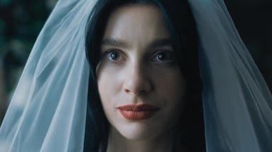 American-Argentine actress and model Camila Morrone stars in Something Very Bad is Going to Happen. Photo: Netflix