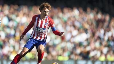 Atletico Madrid striker Antoine Griezmann runs with the ball during La Liga match against Real Betis at Estadio Benito Villamarin on February 03, 2019 in Seville, Spain. Getty Images