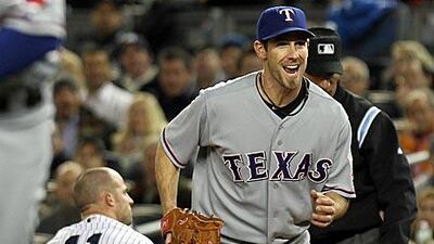 Cliff Lee, the Rangers pitcher, has the ability to overpower while pitching with precision, according to our columnist.