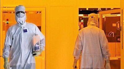 GlobalFoundries is now the second biggest foundry in the world. Above, one of the company's clean rooms in Dresden, Germany. Jeff Topping / The National