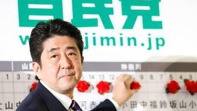 Japan's main opposition Liberal Democratic Party's (LDP) leader and former Prime Minister Shinzo Abe swept to victory in yesterday’s poll for parliament’s lower chamber.