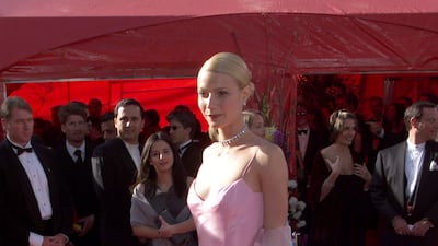 Gwyneth Paltrow, in Ralph Lauren, arrives at the 71st annual Academy Awards on March 21, 1999 in Los Angeles, California. Getty Images