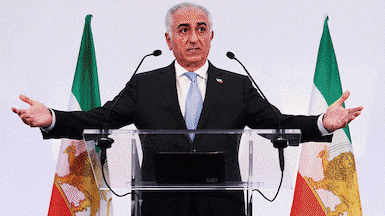 'We will bring the Islamic Republic to its knees': Son of last Iranian shah backs protests
