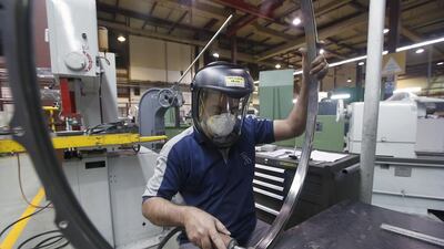 The company also had plans to start manufacturing components for GE engines. Ravindranath K / The National