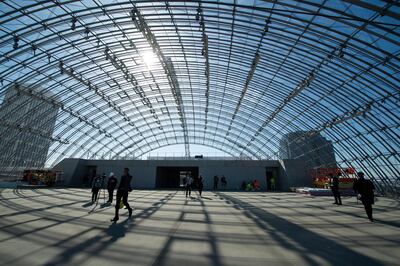 General view of the Sphere Building. AFP