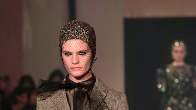 A look from Dior's spring 2019 haute couture collection, presented in Dubai on March 18.