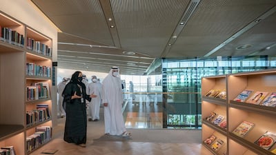 The modern-day House of Wisdom in Sharjah extends over 12,000 square metres and contains thousands of physical and digital books.