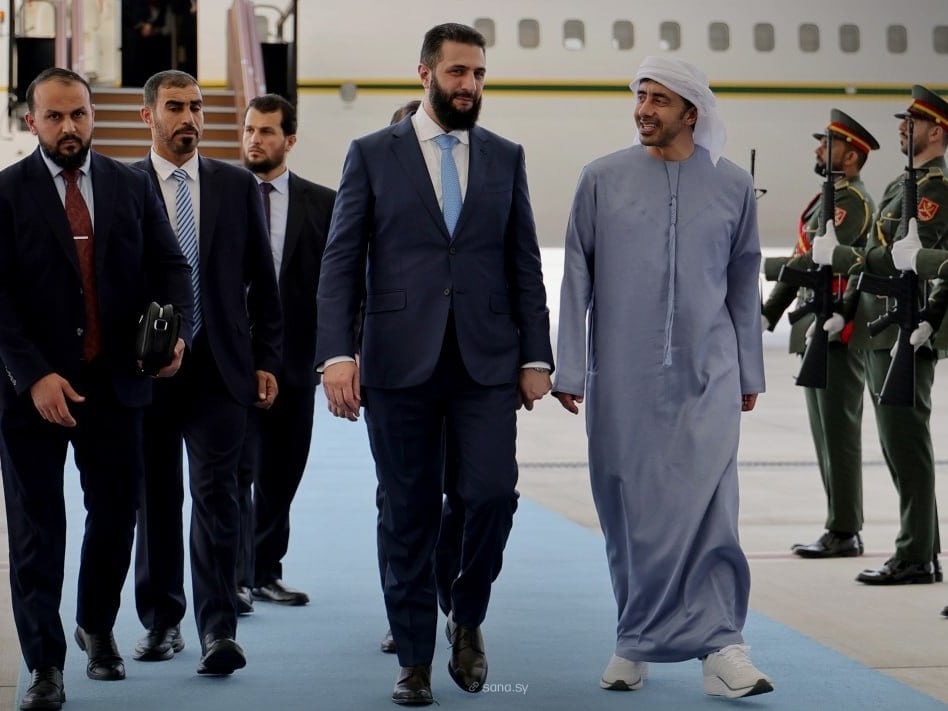 Syrian President Al Shara Visits Abu Dhabi to Bolster UAE Ties Amid Gulf Tour
