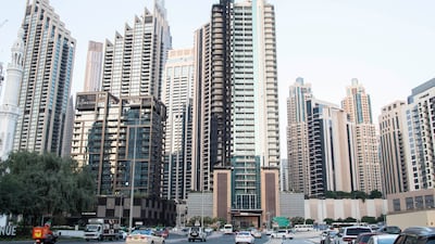 Tenants were evacuated and put up in nearby hotels after the fire spread up the outside of the building.