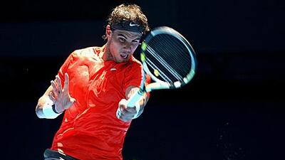 Rafael Nadal dropped just four games in his second-round match against Ryan Sweeting.