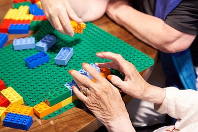 Lego helps the elderly to train their powers of recall. Photo: Golin Mena