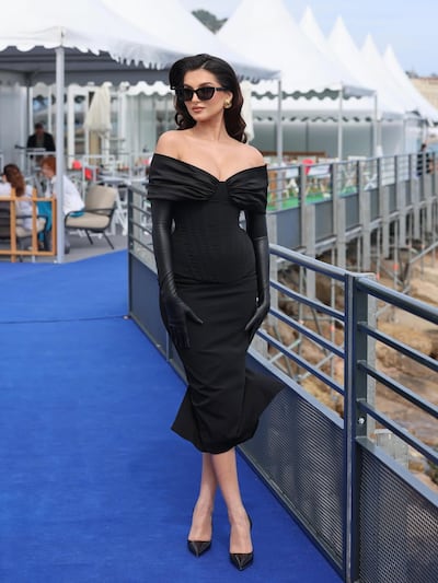 Indian actress Tara Sutaria went for movie-star glamour in Rhea Costa at the 2026 Cannes Film Festival. Photo: Tara Sutaria / Instagram